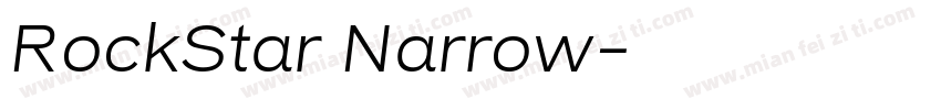 RockStar Narrow字体转换